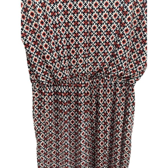 NWT Chic Orange & Navy Blue‎ Geometric Jumpsuit - Perfect for Summer Size 12 - Picture 10 of 10